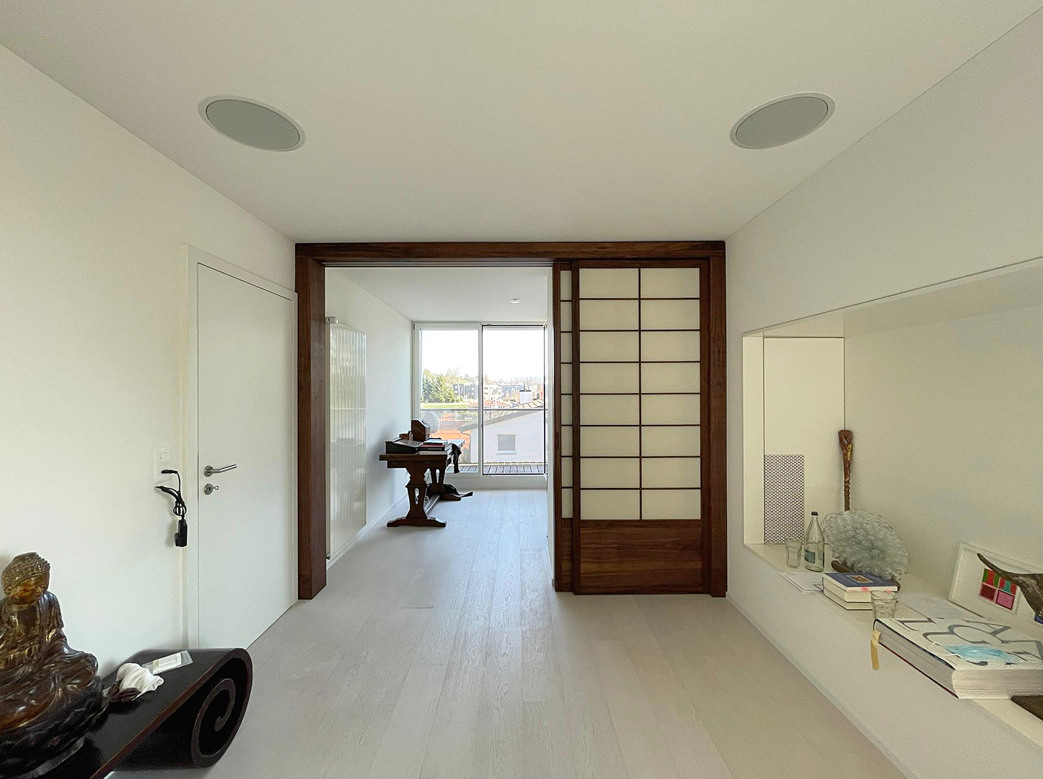 Shoji-Schiebetüren in Nussbaum