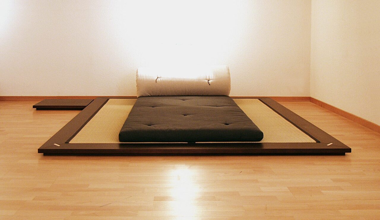 tatami bettrahmen esche drotbraun vorn ganz