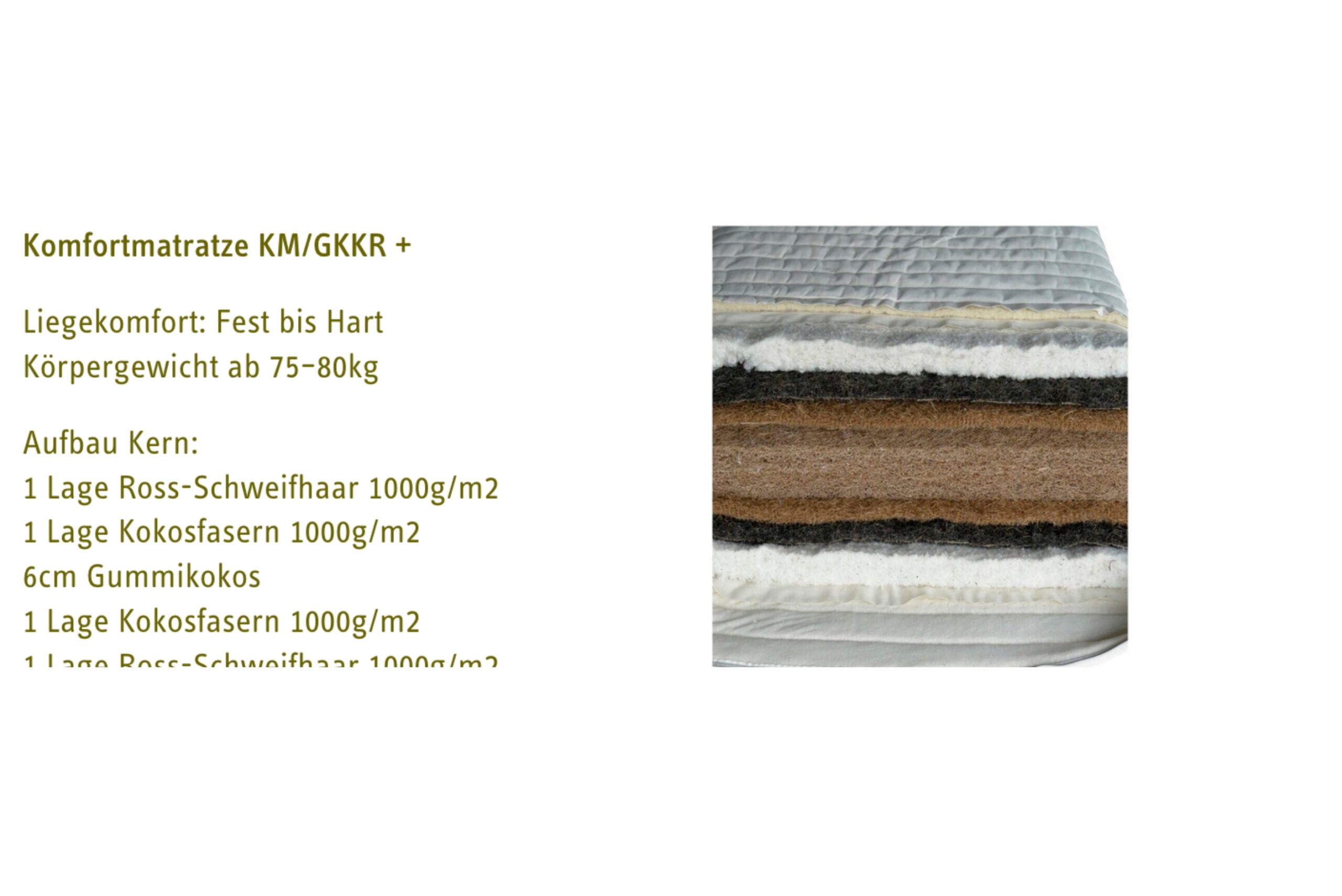 Komfortmatratze – Bild 7